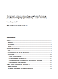 Omslag Harmonisatie outcome in jeugdhulp, jeugdgezondheidszorg, jeugdbescherming en jeugdreclassering